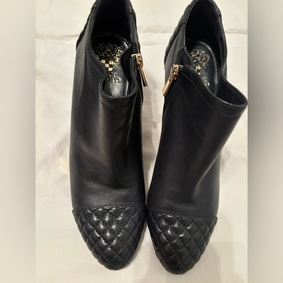 Vince Camuto Valentina Women's Black Leather Ankle Boots Size 10 - Picture 7 of 8